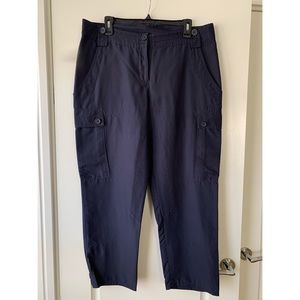 SOLD - Tory Burch Silk Cargo Pants